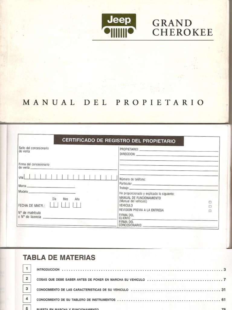 2000 JEEP GRAND CHEROKEE LAREDO MANUAL PDF visual data 7