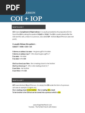 COI + IOP
