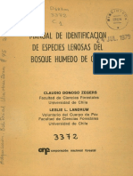 Manual de Identificación de Especies Leñosas Del Bosque Húmedo de Chile