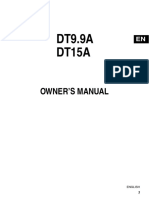 DT9.9A DT15A: Owner'S Manual