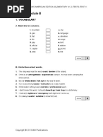 Test 8 - Module 8: 1. Vocabulary