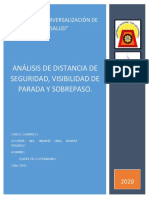 Análisis de Distancia de Seguridad (S, DP, Da)