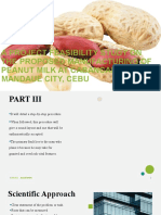 A Project Feasibility Study On The Proposed Manufacturing of Peanut Milk at Cabancalan, Mandaue City, Cebu
