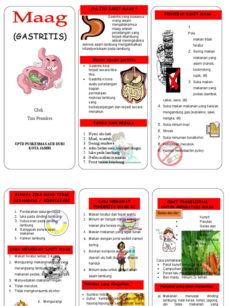 Leaflet Gastritis Pdf