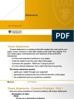 Thesis Statements Guide for EAP 1 Students