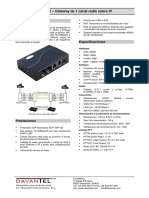 VOIP GATEWAY Modelo Roip-102 T 2