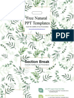 Natural Leaf PowerPoint Templates