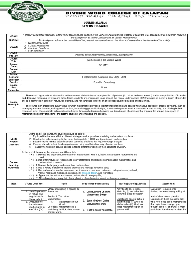 Math for Modern Life | PDF | Test (Assessment) | Reason