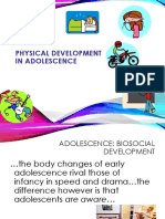 Physical Development in Adolescence