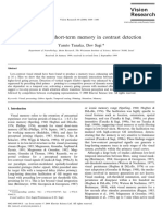 Attention and Short-Term Memory in Contrast Detection: Yasuto Tanaka, Dov Sagi