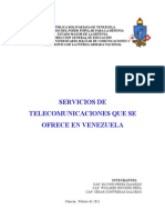 Servicios de Telecomunicaciones en Venezuela