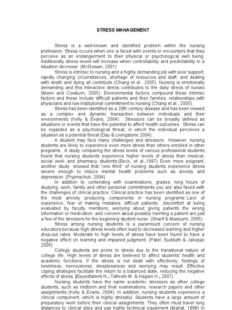 Stress essay conclusion image