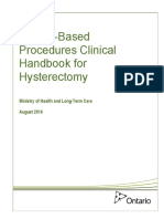 Quality-Based Procedures Clinical Handbook For Hysterectomy