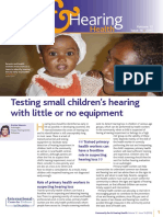 Ear Hearing: Testing Small Children's Hearing With Little or No Equipment
