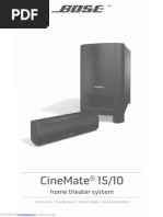 Cinemate® 15/10: Home Theater System