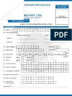 TMC Shipping Pvt. LTD.: ADMISSION FORM 2016-2017