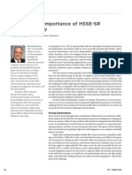 The Growing Importance of HSSE-SR in Our Industry: Guest Editorial