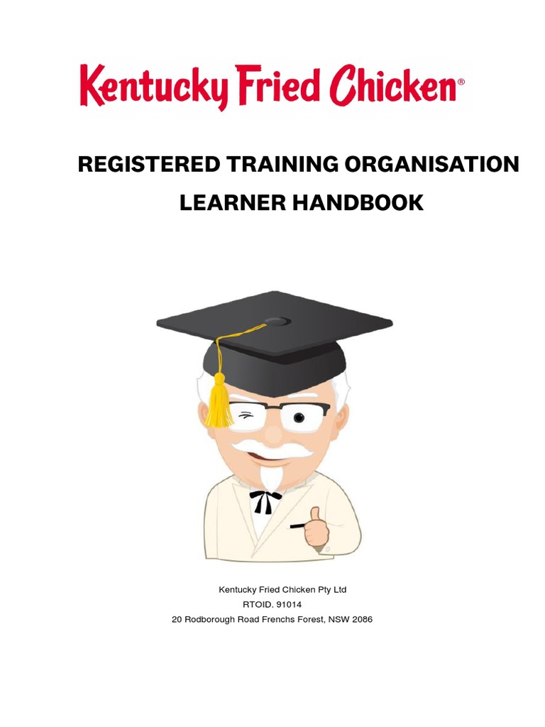 KFC Learner Handbook Overview | PDF | Vocational Education ...