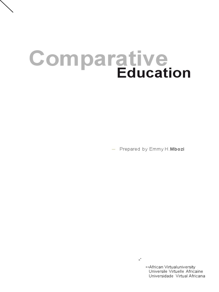 Comparative Education Module Overview | PDF | Hypothesis | Curriculum