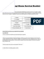 Crash Landing Biome Survival Booklet