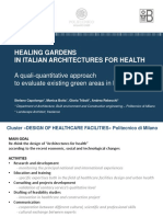 Healing Gardens in Italian Architectures For Health