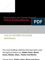 Deterioration and Conservation of Historic Building Materials