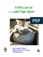How To Build A Low-Cost Ferrocement Biogas Digester