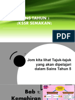 Pengenalan Sains Tahun 5 (Topik KSSR SEMAKAN Tahun 5)