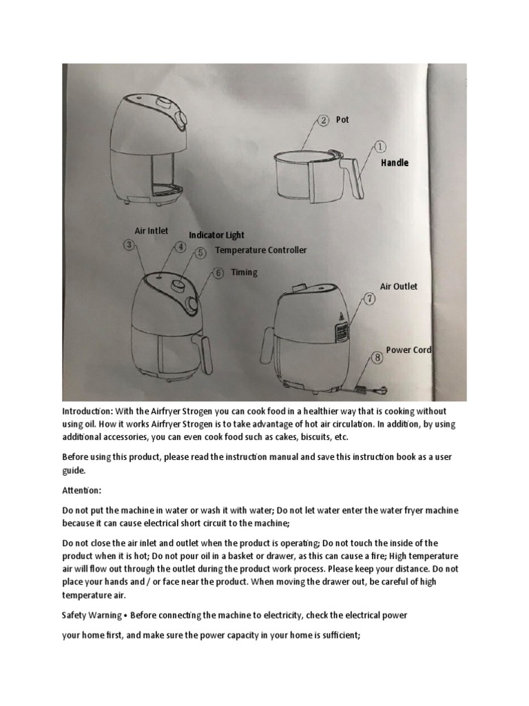 Air Fryer Manual | PDF | Foods | Nature