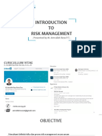 Introduction To Risk Management - M. Amrullah Reza Putra Tara (With Example Case)