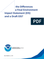 Difference Between A Final and Draft Eis National Marine