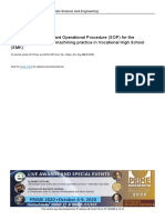 Development of Standard Operational Procedure (SOP) For The Implementation of Lath Machining Practice in Vocational High School (SMK)