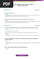 Ncert Sol For Cbse Class 9 Sci Chapter 4 Structure of The Atom