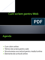 Stirea Si Elemente de Scriitura Pentru Web