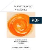 Introduction To Vedānta: Swami Dayananda