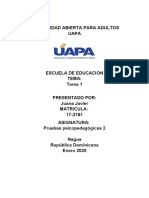 Tarea 1 Pruebas Psicopedagogicas 2