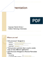 Sedimentation Sedimentation: Operasi Teknik Kimia I Institut Teknologi Indonesia