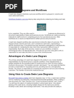 Swim Lane Diagrams and Workflows