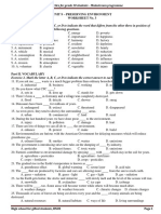 Part I. Phonetics: Unit 9 - Preserving Environment Worksheet No. 3