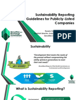 Sustainability Reporting Guidelines for PLCs