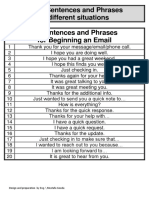 Tips on How to Write Email Sentences and Phrases in Different Situations