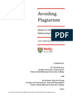TARUC Avoiding Plagiarism Harvard