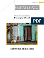 Informationsbroschüre Ethnologie Beruf