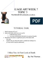 Tutorial - Language Art Week 7