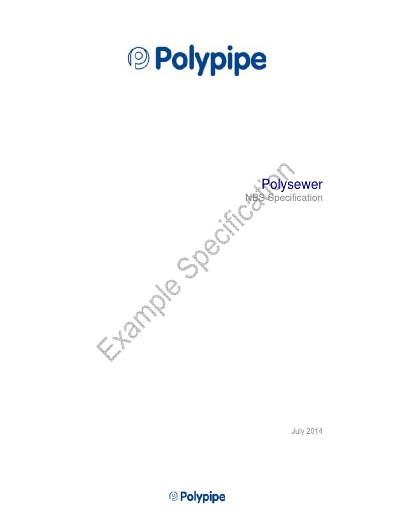Polysewer Nbs Speification July 2014 Pdf Pipe Fluid Conveyance