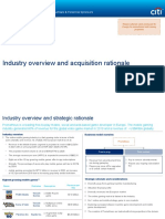 Industry Overview and Acquisition Rationale: Institutional Clients Group - General Industrials & Financial Sponsors