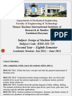 Second Year - Eighth Semester: Manav Rachna International Institute of Research & Studies