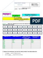 Actividad (Template) S.P. REGULAR VERBS