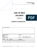 Use of MHA on UMTS