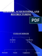 Mergers, Acquisitions, and Restructuring